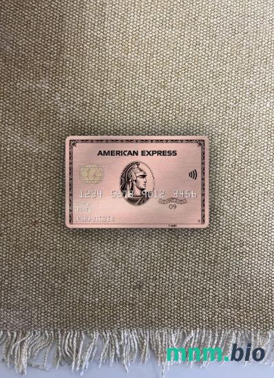 USA Missouri Together Credit Union bank AMEX rose gold card wygląd fotograficzny skan PSD + zdjęcie
